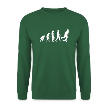 Skateboard Sakten Skateboarding Longboard Skater - Sweat-shirt Unisexe - vert foncé - Devant