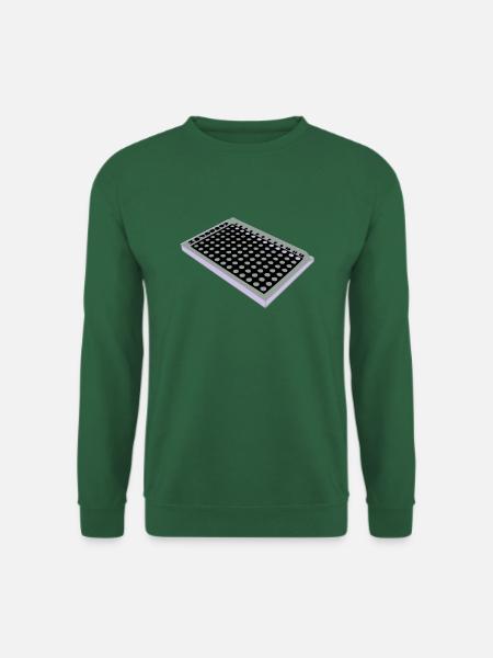 96 Well Plate / 96 perforated plate - Unisex Sweatshirt - green