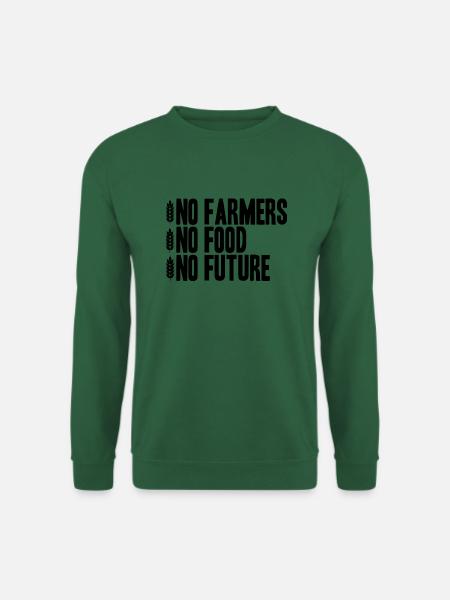 No Farmers No Food No Future Bauern Demo Landwirt - Unisex Pullover - Grün
