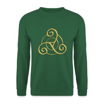 Triskele - Celtic Symbol Design 1 - Unisex Sweatshirt - green - Front