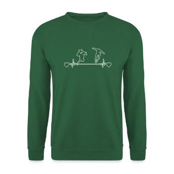 Skateboard Longboard Skating Skater Skateboarding - Unisex Sweatshirt - green - Front