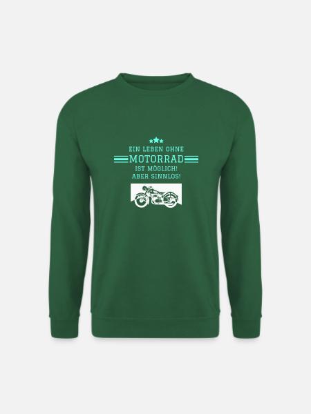 Ein Leben ohne Motorrad - Unisex Pullover - Grün