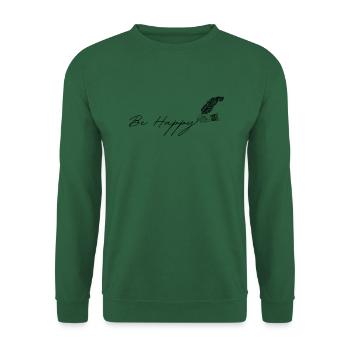 Be Happy - Unisex Pullover - Grün - Vorne