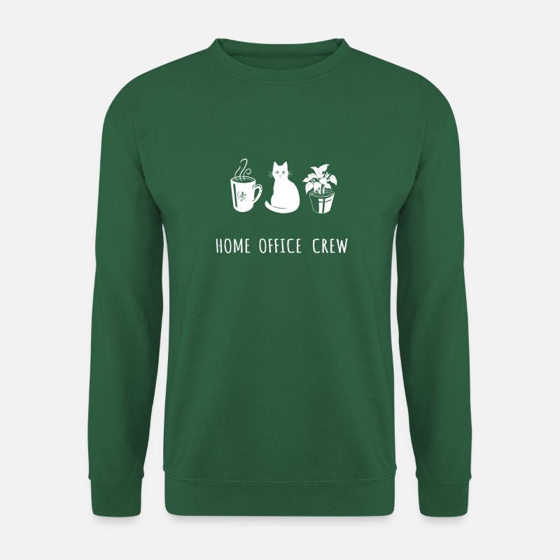 Home Office Crew - Unisex Pullover - Grün
