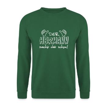 Hermann - Unisex Pullover - Grün - Vorne