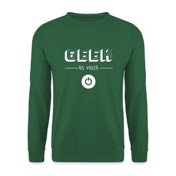 Geek en Veille - Sweat-shirt Unisexe - vert foncé - Devant