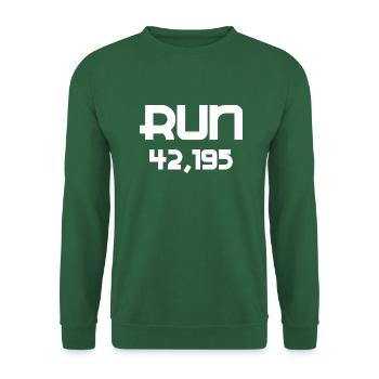 Marathon Triathlon Running jogging Biking Cycling - Unisex Sweatshirt - green - Front