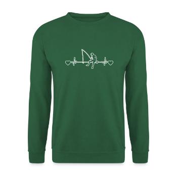 Fishing Fishing Angler Fishing Hook - Unisex Sweatshirt - green - Front