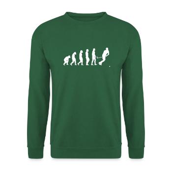 Cadeau de hockey Floorball Hockey sur gazon Joueur de hockey sur gazon - Sweat-shirt Unisexe - vert foncé - Devant