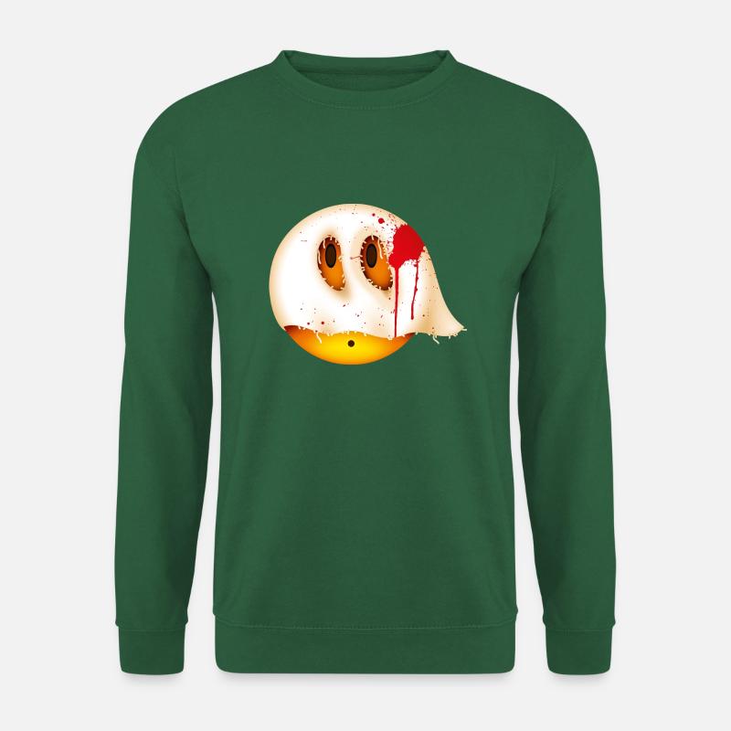 Smiley Glossy Bloody Ghost - Unisex Pullover - Grün