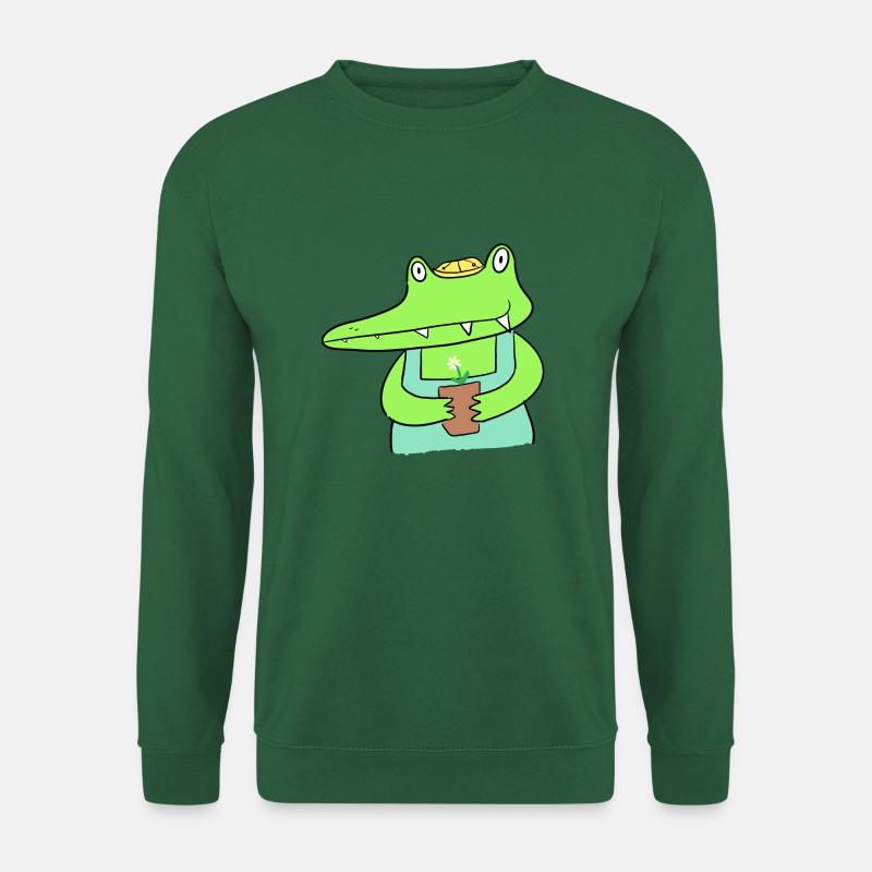 Kroko-Gardening - Unisex Pullover - Grün