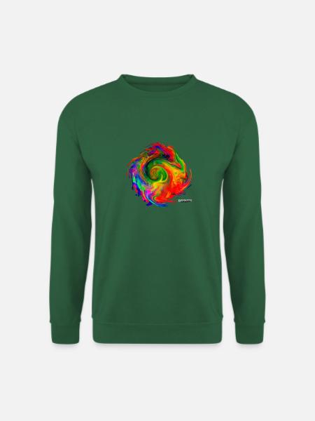 "Tornado2.4" by Acryl Galerie & Design - Unisex Pullover - Grün
