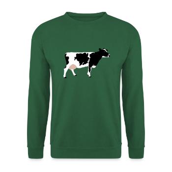 Kuh - Unisex Pullover - Grün - Vorne