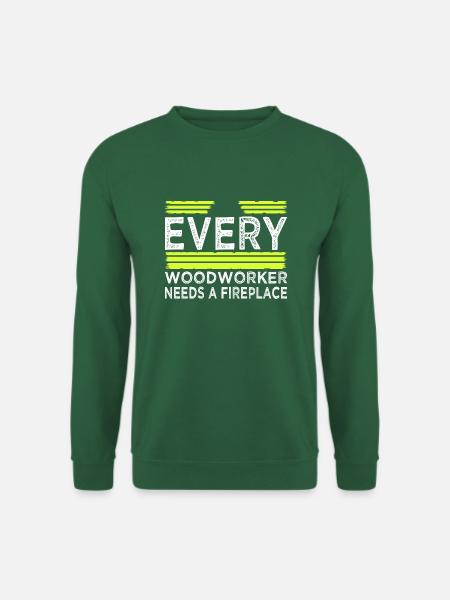 cabinetmaker tools cutter forestry - Unisex Pullover - Grün