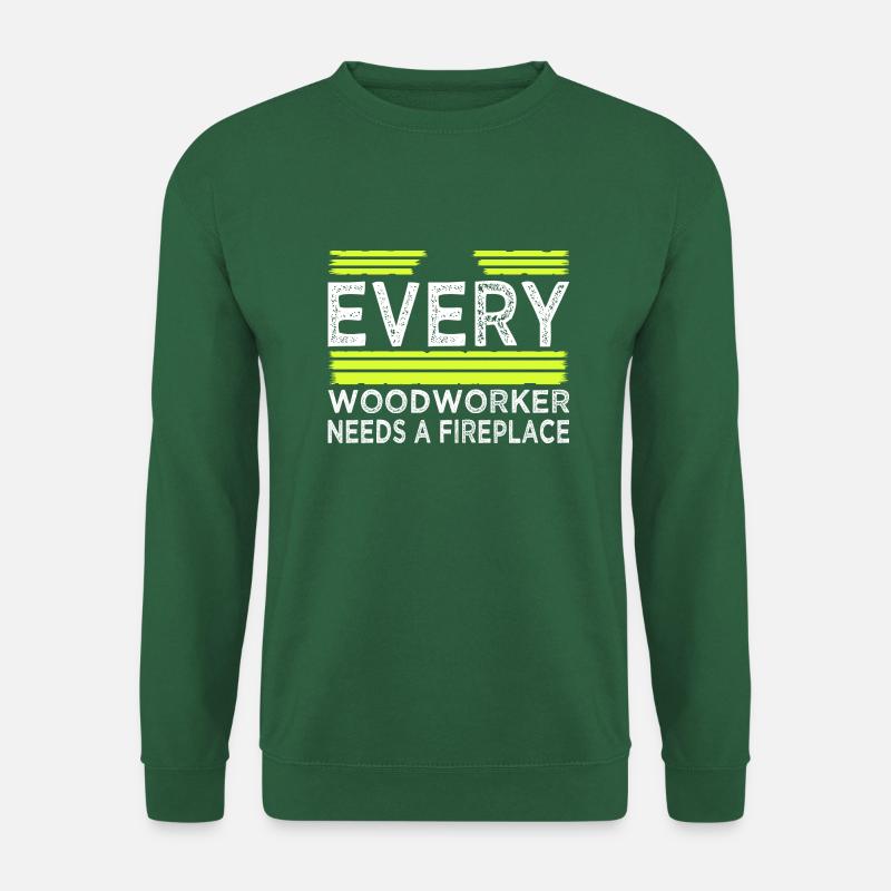 cabinetmaker tools cutter forestry - Unisex Sweatshirt - green