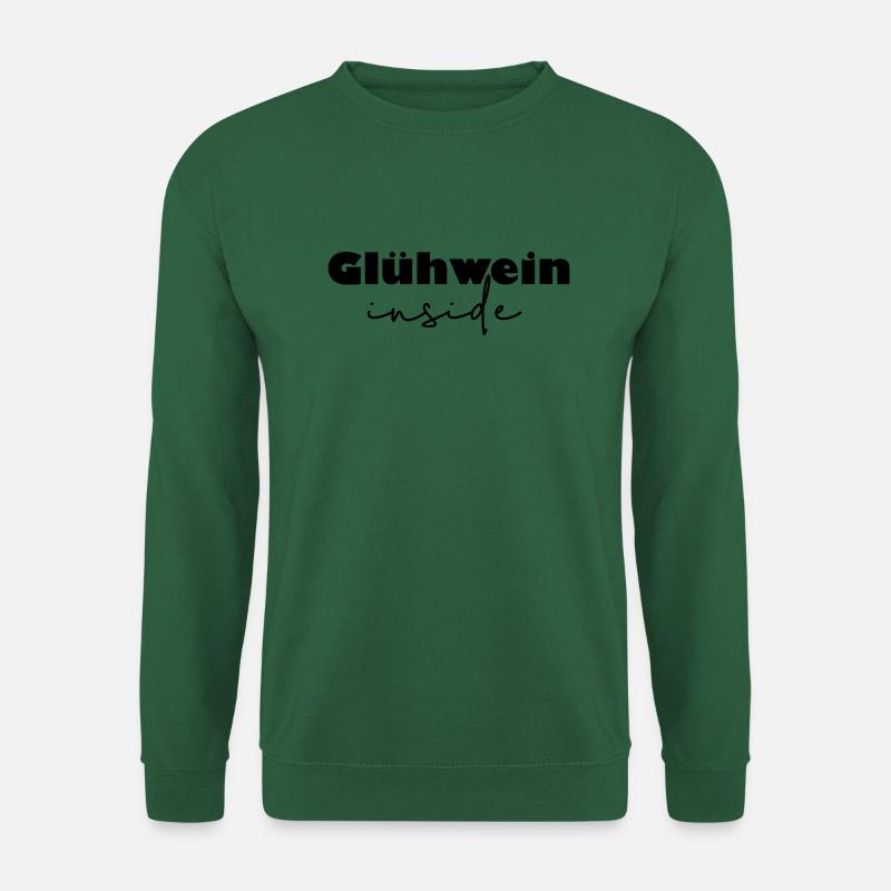 Vin chaud à l’intérieur - Sweat-shirt Unisexe - vert foncé