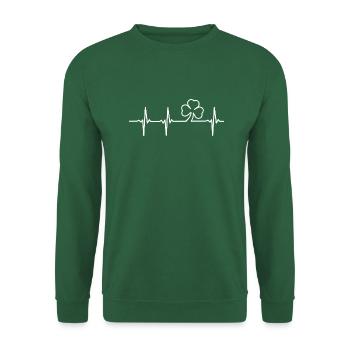 Irish Heartbeat - Unisex Sweatshirt - green - Front