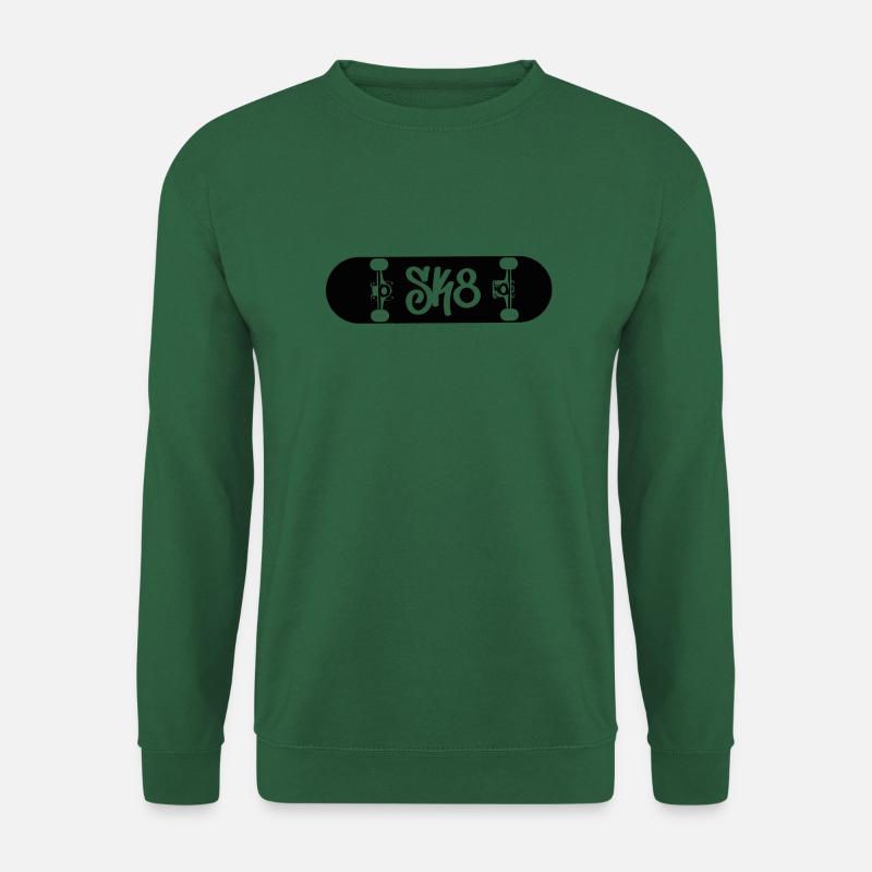 Skate skaten skater sk8 skateing - Unisex Pullover - Grün