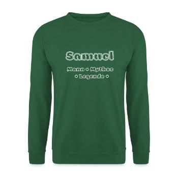 Samuel - Mann, Mythos, Legende - Unisex Pullover - Grün - Vorne