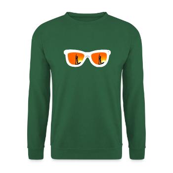 Sunglasses, Surfergirl, Sunset - Unisex Pullover - Grün - Vorne