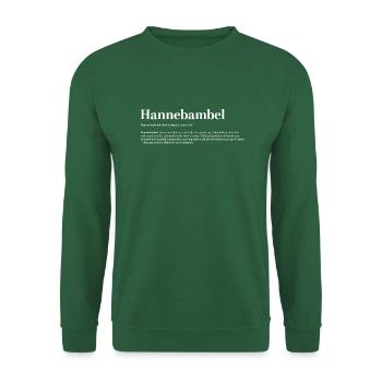 Hannebambel Pet Name Clumsy Fun - Unisex Sweatshirt - green - Front