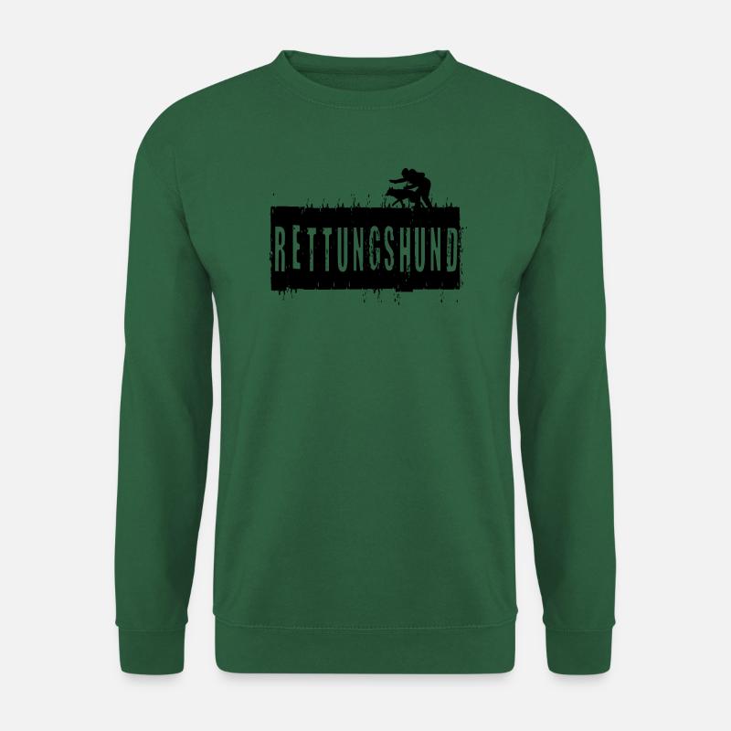 TShirt Rettungshund - Unisex Pullover - Grün