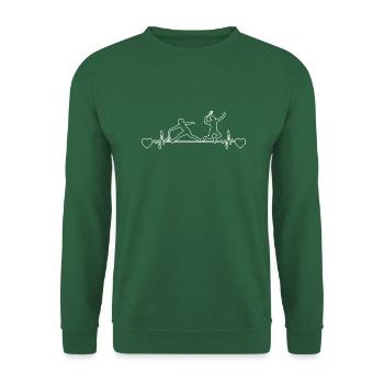 Joueur de badminton Fan de badminton - Sweat-shirt Unisexe - vert foncé - Devant