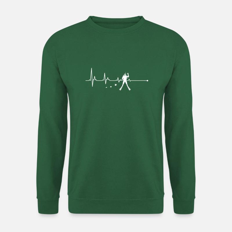 Diving Heartbeat Dive - Unisex Sweatshirt - green