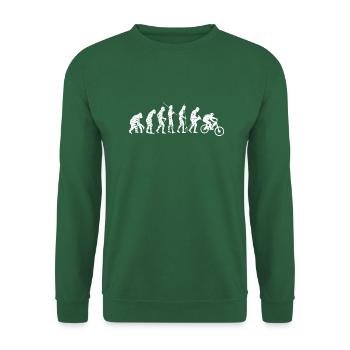 Radeln Fahrrad Evolution Mountainbike Fahrradtour - Unisex Pullover - Grün - Vorne