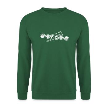 Skispringer Wintersport Skisprung Ski Skifliegen - Unisex Pullover - Grün - Vorne