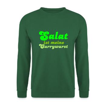 Salat ist meine Currywurst - Unisex Sweatshirt - green - Front