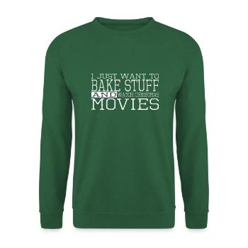 birthday present jokes bedroom baked goods - Unisex Sweatshirt - green - Front
