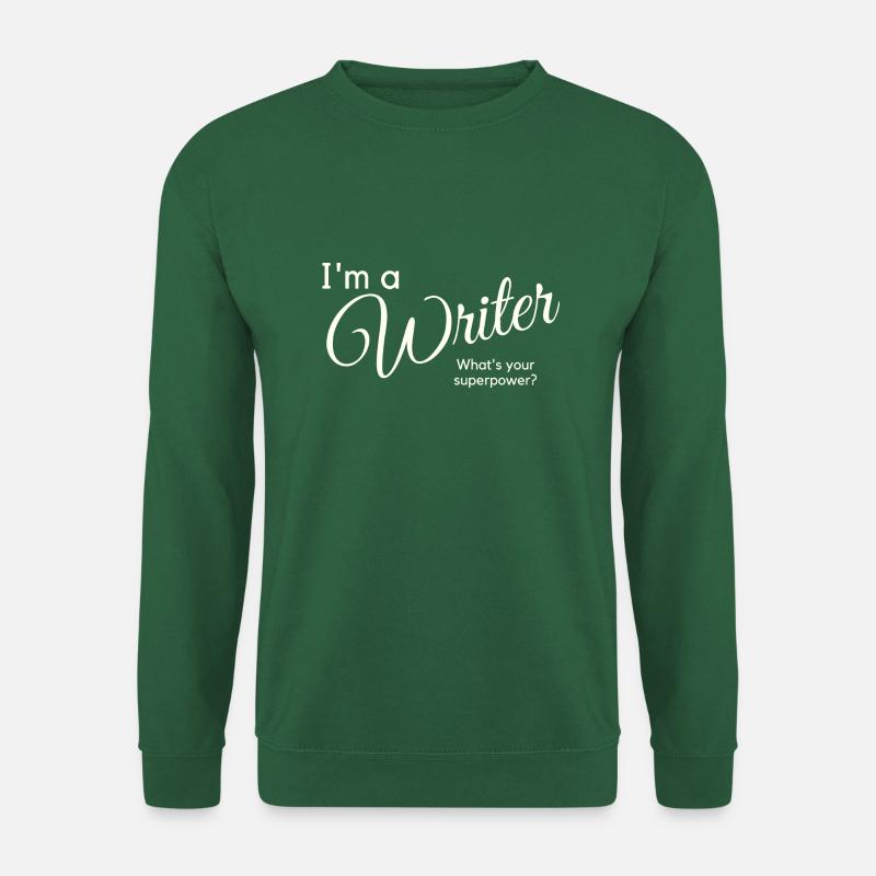I m a writer - Unisex Pullover - Grün