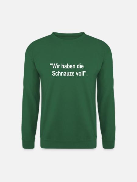 Bauernprotest 2024 Wir Haben Die Schnauze Voll - Unisex Pullover - Grün