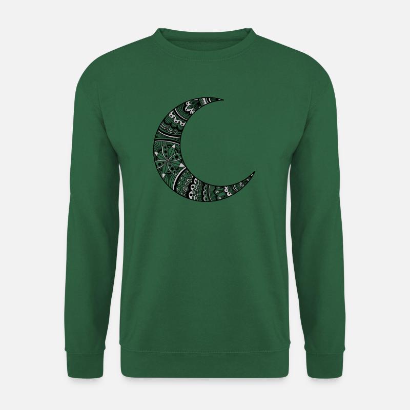 Silver Moon Mandala - Unisex Pullover - Grün