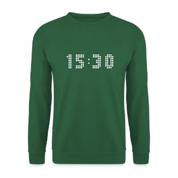 3 30 pm - This is the time - Unisex Sweatshirt - green - Front