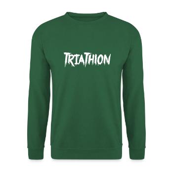 Triathlon Swim Bike Run Marathon - Unisex Pullover - Grün - Vorne