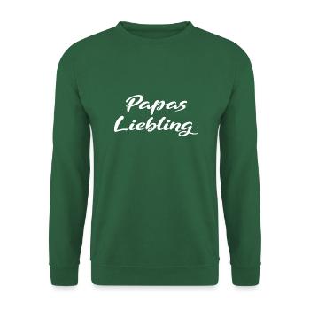 Papas Liebling Geschenk - Unisex Pullover - Grün - Vorne