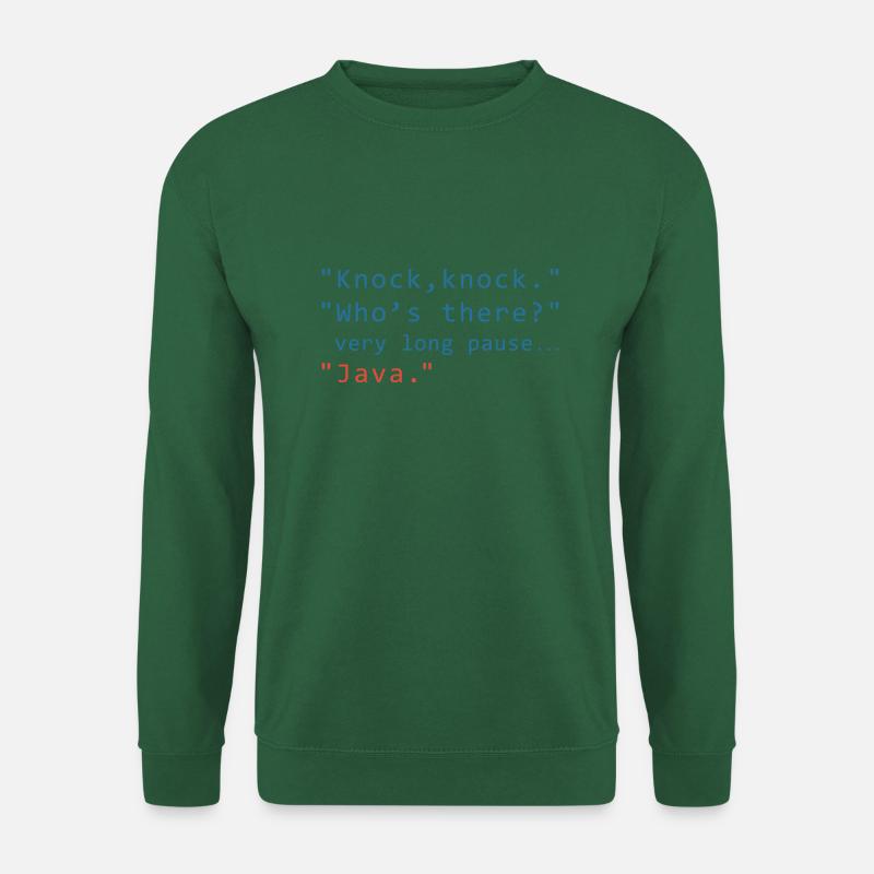 Java programming informatic gift saying - Unisex Sweatshirt - green