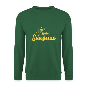 Hello Sunshine - Unisex Pullover - Grün - Vorne