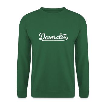 Raumausstatter - Unisex Pullover - Grün - Vorne