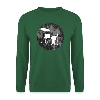 Schlagzeug - Unisex Pullover - Grün - Vorne