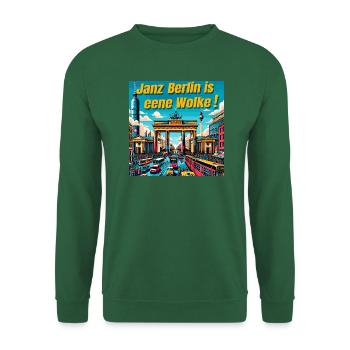BerlinWolkeMode - Unisex Pullover - Grün - Vorne