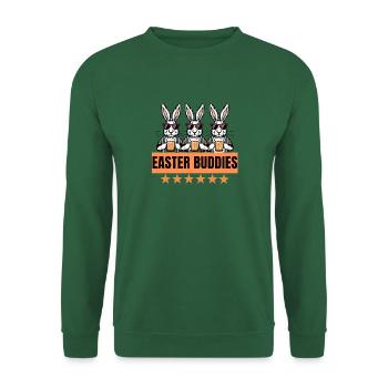 Easter Friends Cool Bunny Design - Unisex Sweatshirt - green - Front