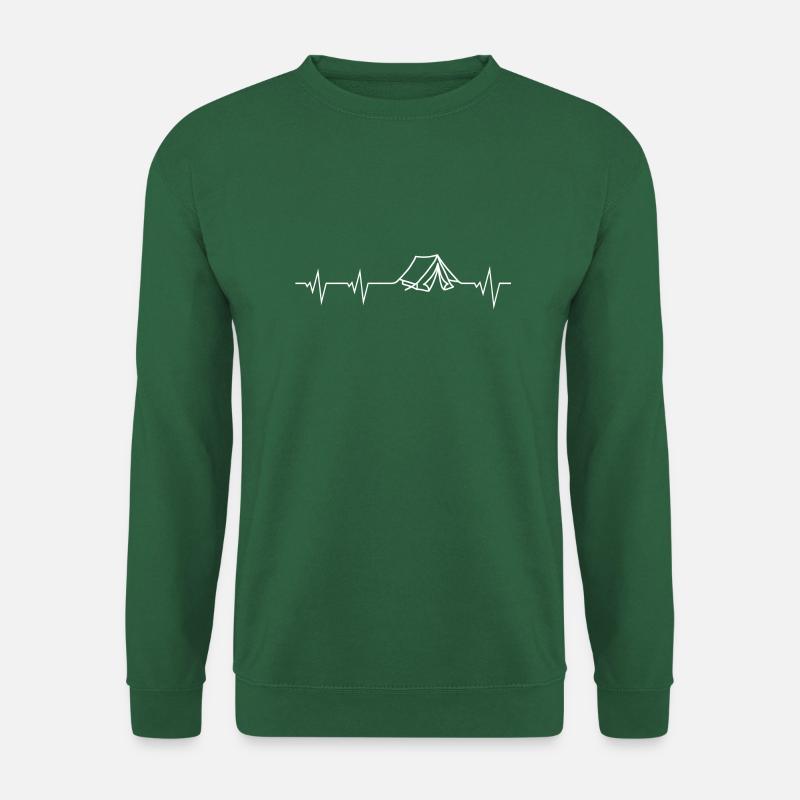 Flatlines Zelt - Unisex Pullover - Grün