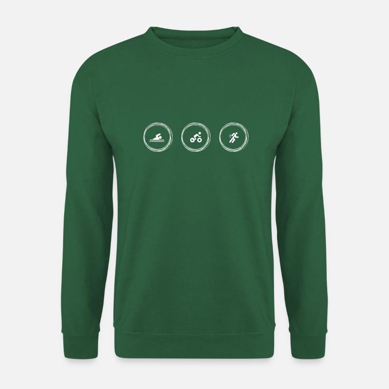 Triathlon - swim bike run - Unisex Pullover - Grün