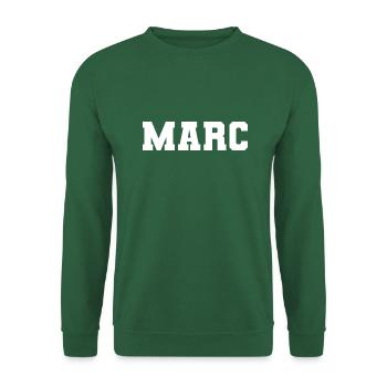 Name - Marc - Unisex Pullover - Grün - Vorne