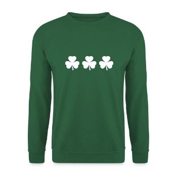 Ireland st patricks day shamrock - Unisex Sweatshirt - green - Front