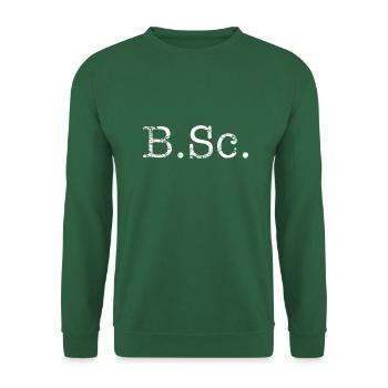 Bachelor of Science - Unisex Pullover - Grün - Vorne