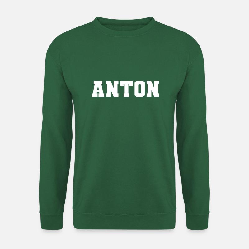 Name - Anton - Unisex Pullover - Grün